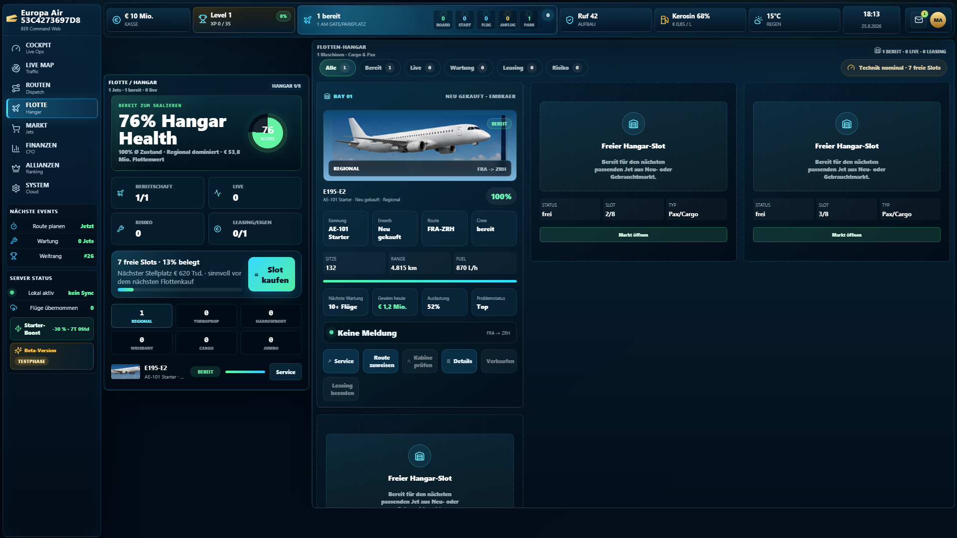 Airline Manager Live Flottenmanagement