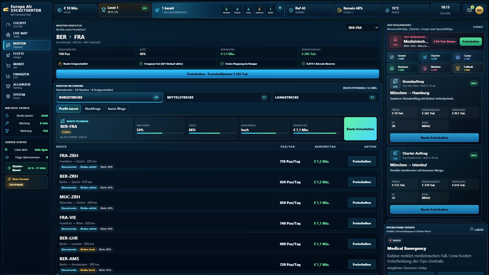 Airline Manager Live Route Planner
